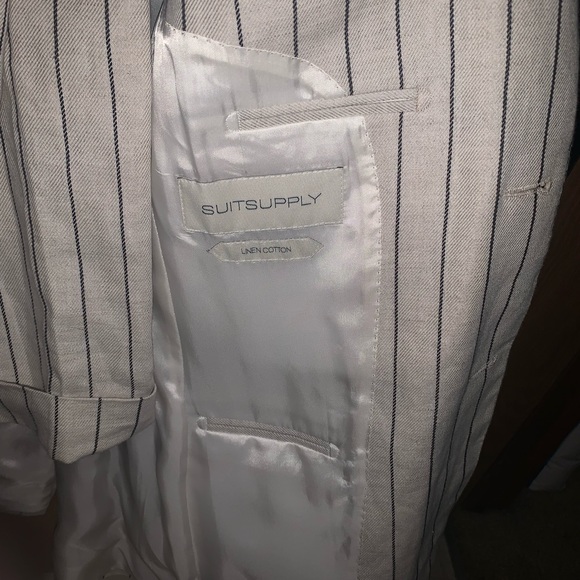 Suitsupply 32r Lazio in tan brown stripe - Picture 5 of 9